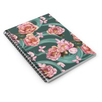 Visions in Aqua Spiral Notebook - Ruled Line - Image 4
