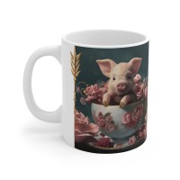 Adorable 'I was just napping' Piglet Ceramic Mug 11oz - Image 3