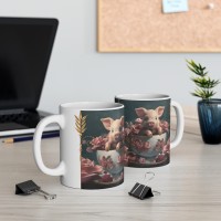 Adorable 'I was just napping' Piglet Ceramic Mug 11oz - Image 6