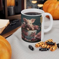 Adorable 'I was just napping' Piglet Ceramic Mug 11oz - Image 7
