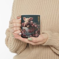 Adorable 'I was just napping' Piglet Ceramic Mug 11oz - Image 10