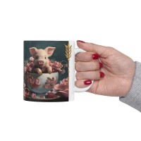 Adorable 'I was just napping' Piglet Ceramic Mug 11oz - Image 12